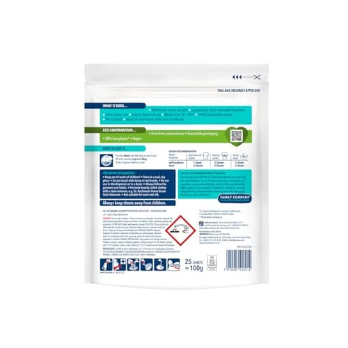 Dr. Beckmann MAGIC LEAVES Laundry Detergent Sheets BIO | Convenient and pre-dosed laundry detergent sheets | Dissolvable climate neutral and easy to use | 25 sheets — view 2
