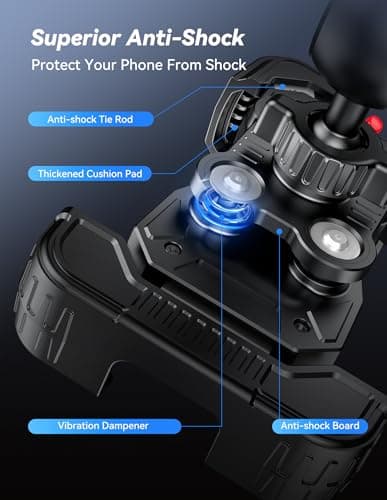TECKNET Motorcycle Phone Mount, Bike Phone Holder For 4.7–6.8" Phones — view 2