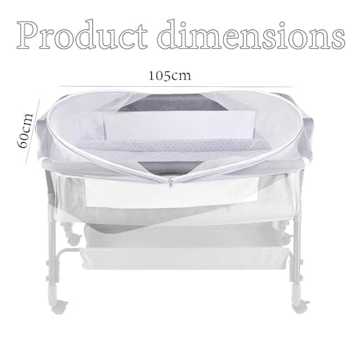Foldable Baby Cot Mosquito Net, Breathable Mesh Insect Barrier — view 2