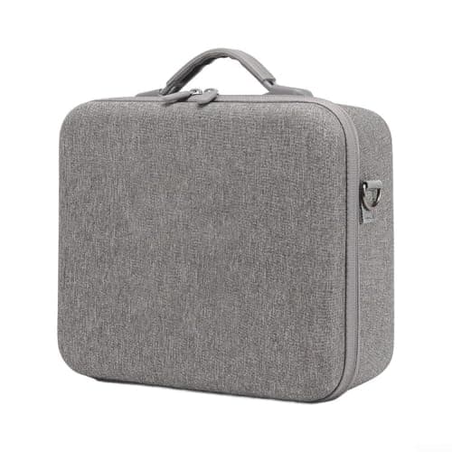 Lapiglo Protective Carrying Case for PLAY 6 PLAY 6E Projectors, ABS Impact-Resistant Shell Padded EVA Cork Interior Adjustable Shoulder Strap Compact Travel Portable Gray(Gray) — view 4