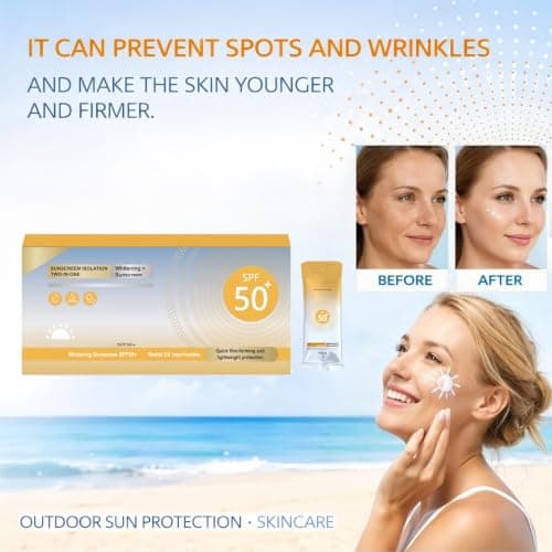 2 * 50 Pack Travel Size Sunscreen SPF 50+,Mini Sun Cream for Face & Body — view 3