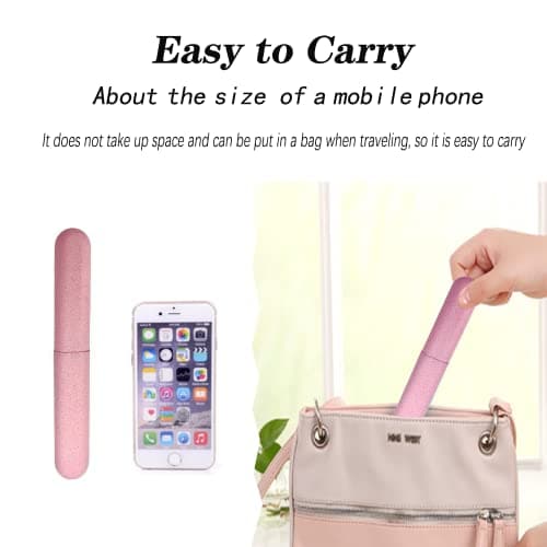 CCLKHY 2 Pcs Toothbrush Case, Toothbrush Travel Case Cover, Portable Toothbrush Storage Case, Sutiable for Home Travel Outdoor Camping Hiking Business Trip — view 4