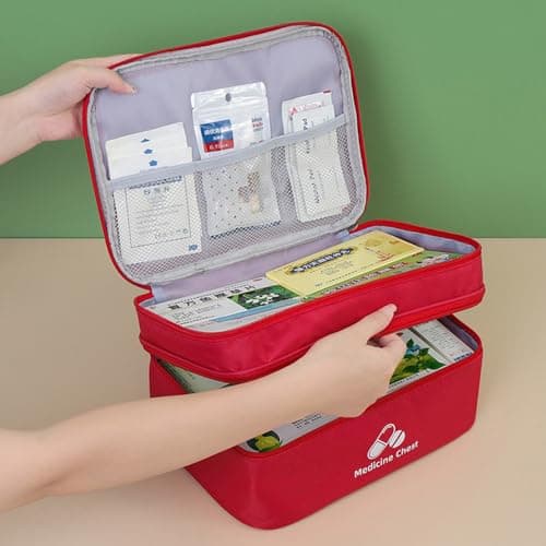 Dzmuero 2 Pieces First Aid Kit Bags, Empty Emergency Bags — view 3