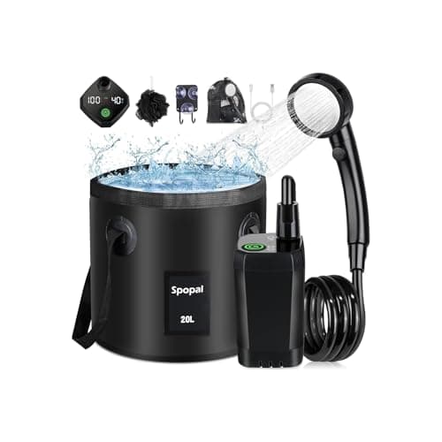 Spopal 6000mAh Portable Camping shower Kit for Camping Pet Washing