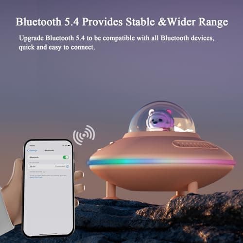 Caulikine Bluetooth Speaker Gifts for Girls Night Light — view 5