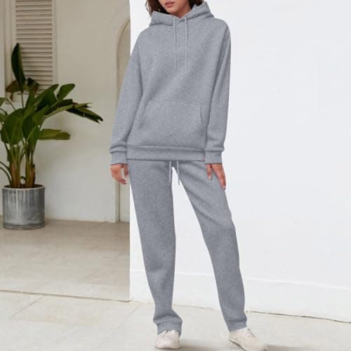 Matching Hoodie And Jogger Co-Ord For Women - Drawstring Two Piece Set — view 2
