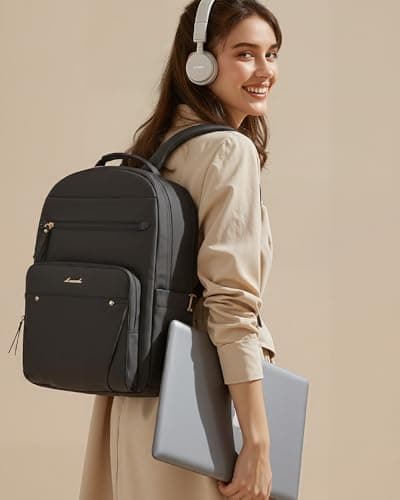 LOVEVOOK Laptop Backpack for Women, 15.6 Inch Rucksack Wok Bag Daypacks — view 2
