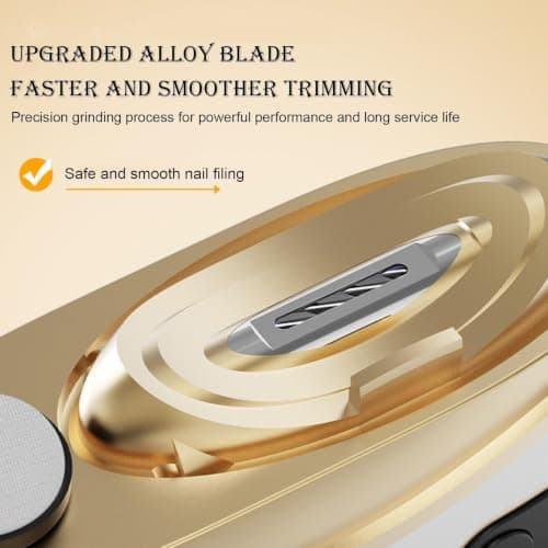 Electric Nail Trimmer for Seniors 2-Speed Low Noise Rechargeable Pedicure — view 5