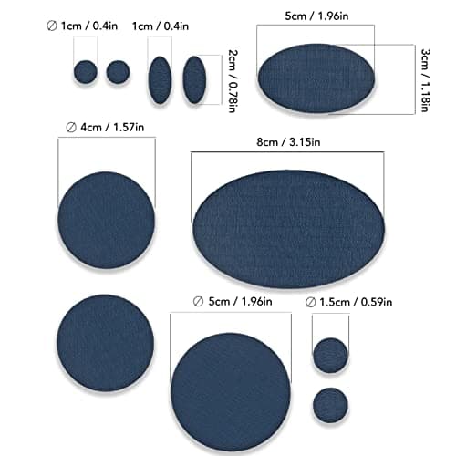 aZengear Self-Adhesive Repair Patches (30+ Colours) for Down Jackets, Puffer Coats, Tents, Upholstery - Waterproof, Tear-Cold-Heat-Resistant Nylon Polyester Fabric (11 Pcs, Dark Navy) — view 3