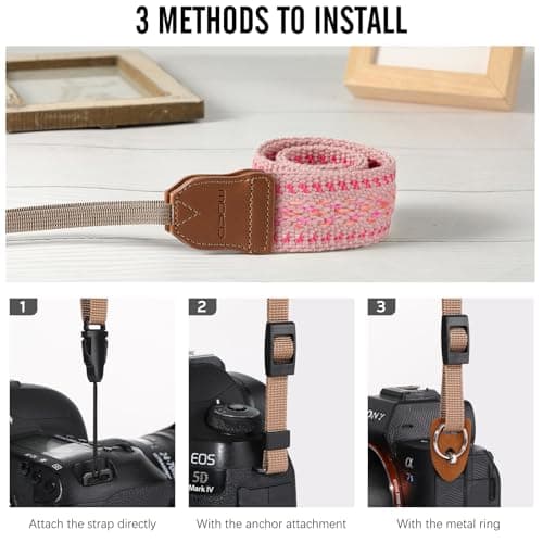 MoKo Camera Strap Compitable with Canon/Sony/Nikon/Minolta/Panasonic/DSLR — view 3