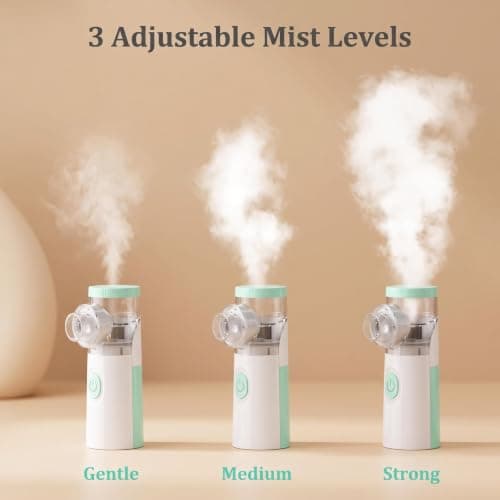 Silent Nebuliser for Adults & Kids with 2 Masks, Portable Home Travel — view 5
