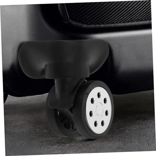 4pcs Black ABS Suitcase Wheel Replacement Silent Swivel Caster — view 4