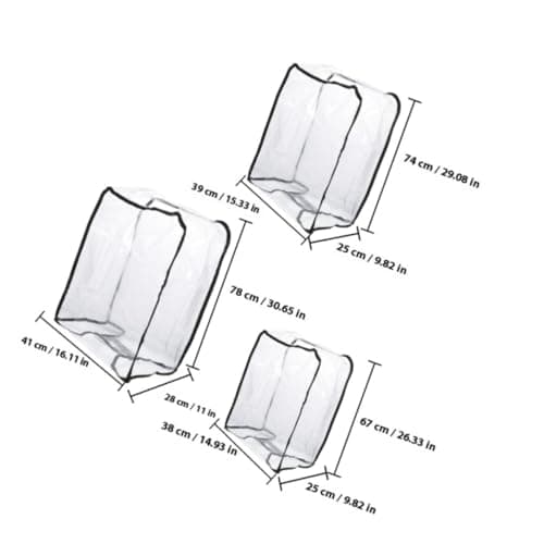 GATHINESS 3 Pack PVC Suitcase Protective Cover Thickened Protector — view 2