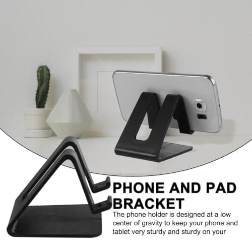 CALLARON Desktop Phone Bracket for Phone and Tablet Plastic Stand Black — view 6
