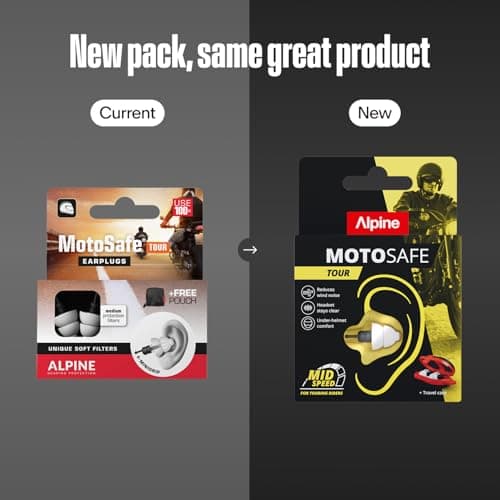 Alpine MotoSafe Tour 17dB Motorcycle Ear Plugs Wind Noise Reduction — view 6