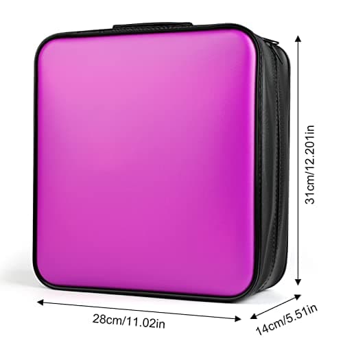 TIMCORR CD Case DVD Holders Storage - 432 Capacity Portable Disc Organizer & CD Wallet Binder Sleeve Holder for Car Travel | Media (Purple) — view 3