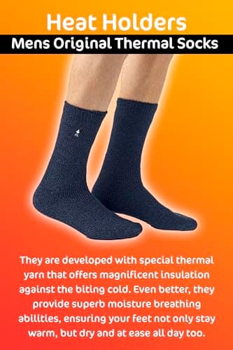 HEAT HOLDERS - Mens & Womens 2.3 Tog Original Thermal Socks | 3 Sizes | Thick Warm Fluffy Insulated Socks for Winter | Ideal for Raynauds (6-11, Oat) — view 6