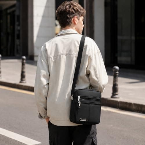 Lesbyit Lightweight Men's Shoulder Bag Waterproof Crossbody Sling Bag — view 2