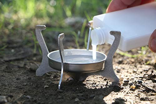 Polymath Products Phantom - Ultralight Stove and Windshield Set. Spill-proof burner with folding stand. Uses alcohol and gel fuel. For backpacking, camping, fishing and hiking. UK-Made. — view 5