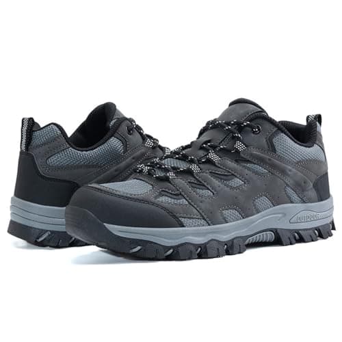 Generisch Sneaker Unisex All Terrain Hiking Shoes and Durable, Lightweight Outdoor Hiking Shoes with Improved Traction and Comfortable Grip for Adventure Travel, darkgray, 43 EU 3X-Schmal — view 5
