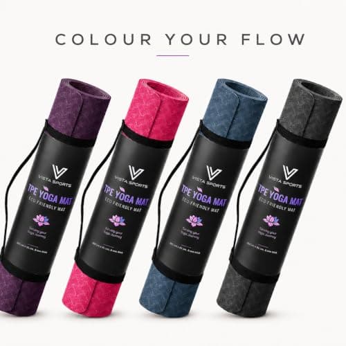 Non-Slip 6mm TPE Yoga Mat with Carry Strap for Home, Gym & Travel — view 6