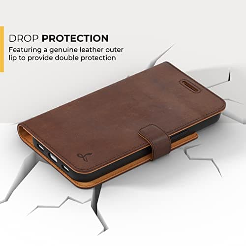 Snakehive Leather Wallet Case for iPhone 13 (Brown) — view 4