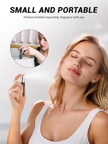 BELEVO Perfume Atomiser Bottle Refillable, 3 Pieces Portable Aftershave Travel Bottles 5ml Mini Aftershave Dispenser Travel Must Haves, Small Perfume Refill Bottle for Pocket, Handbag — view 4