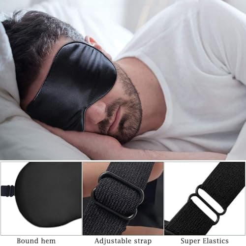 Luoqun88 100% Blackout Sleep Mask—Zero Eye Pressure Eye Mask — view 3