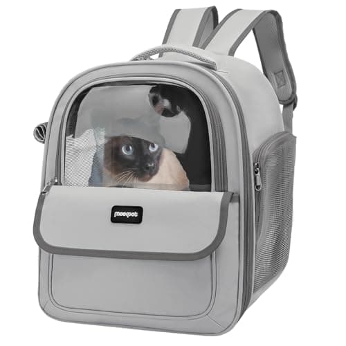 Cat Carrier Backpack, Breathable Backpack Pet Carriers for Cats Travel Carrier Backpacks Carry Bag for Hiking Walking, Cat Backpack, Transport Rucksack for Small Medium Cat Puppy Dog Kitten Carrier