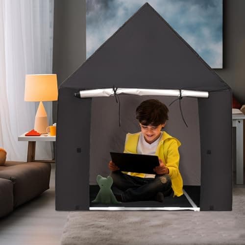 Pesoncarl Pop-up Sensory Tent for Kids Blackout Play Tent with Travel Carry Bag Sensory Den/Room Toys — view 5