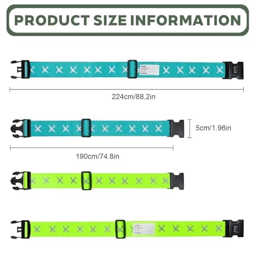 Zynaxir 4Pcs Adjustable Luggage Straps with Lock Travel Packing Accessories — view 2