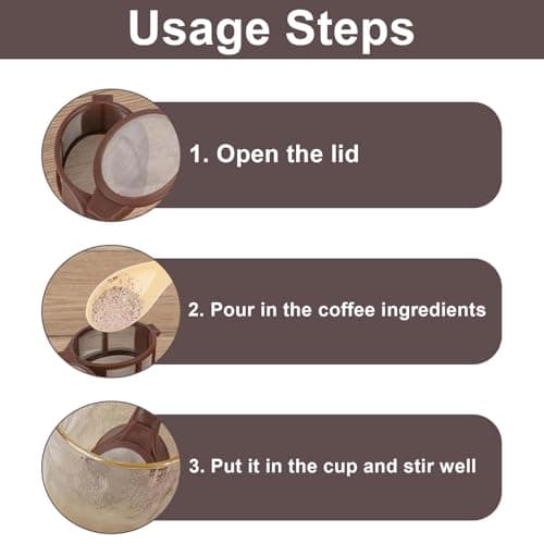 Portable Coffee & Tea Maker - Reusable Single Cup Brewer with Fine Mesh Filter, BPA-Free Travel Infuser for Ground Coffee & Loose Leaf Tea — view 3