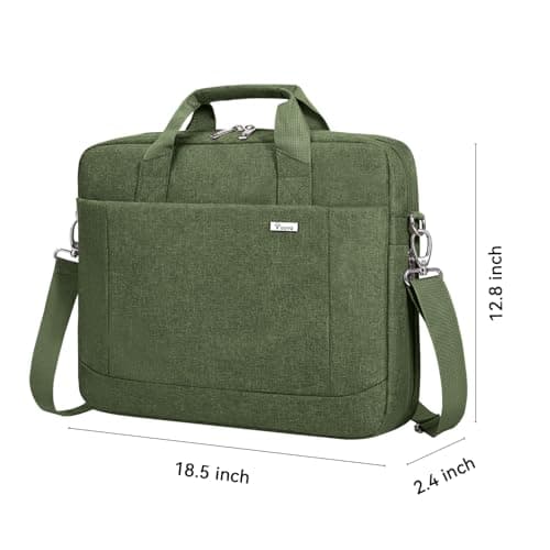 Voova Laptop Bag Case 14 15.6 Inch Computer Sleeve Messenger Bag, NavyGreen — view 6
