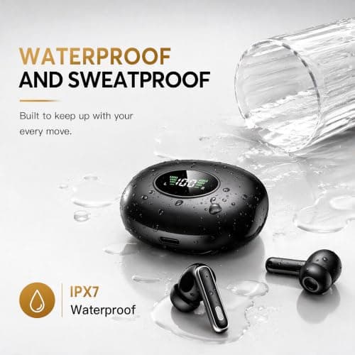 EUQQ Wireless Earphones, Bluetooth 6.1 Hi-Fi Bass Stereo, 36H Playtime — view 6