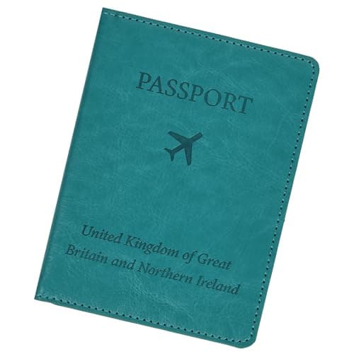 OFFCUP Passport Holder Cover, PU Leather RFID Blocking Passport Cover