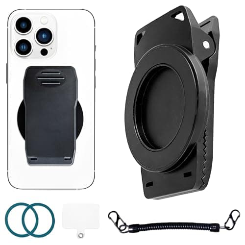 Fofvccv Magnetic Phone Belt Clip for MagSafe EYJ Black