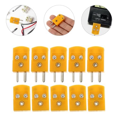 Ciieeo 15sets Thermocouple K Type Connector Plugs Male Female Cable Adapters K Type Thermocouple Adapter for Precise Temperature Measurement Cable — view 5