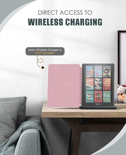MoKo Case for 7" Kindle Paperwhite 12th Gen&Colorsoft 2024, Pink — view 4