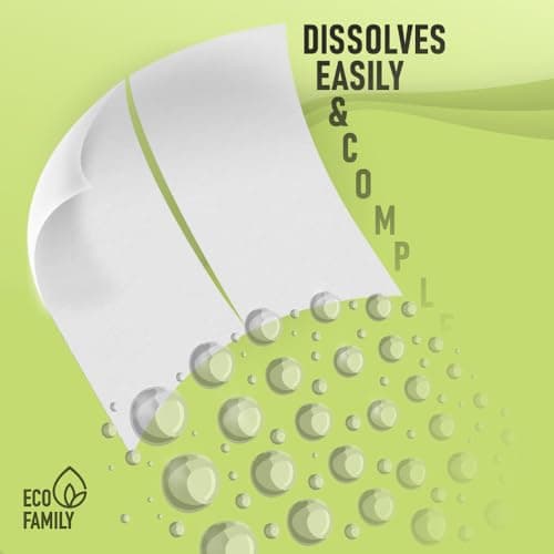 Eco Family Laundry Detergent Sheets Bio | 32 Sheets (Up to 64 Washes) | Spring Blossom | Concentrated Eco-Friendly | Natural Enzymes, Plastic-Free, Non-Toxic, Vegan | Removes Tough Stains | HE Safe — view 4