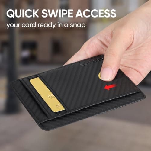 GRALEON Slim Minimalist RFID Blocking Front Pocket Wallet for Men & Women — view 3