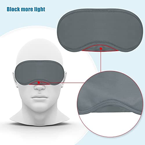 Dreamtop 15 Pack Multicolor Eye Shade Cover Eye Mask Sleeping Blindfold with Nose Pad Colour Blindfold Travel Eye Blinder Sleeping Eye Cover for Travel Sleep Women Men Kids, 15 Colors — view 4
