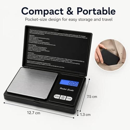 Mini Digital Scales 0.01g, 500g Pocket Micro Scales — view 5