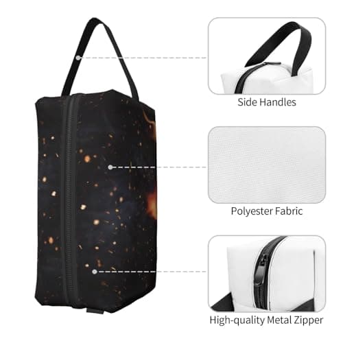 Meymuise Toiletry Bag, Flaming Charcoal Grill Pattern — view 3