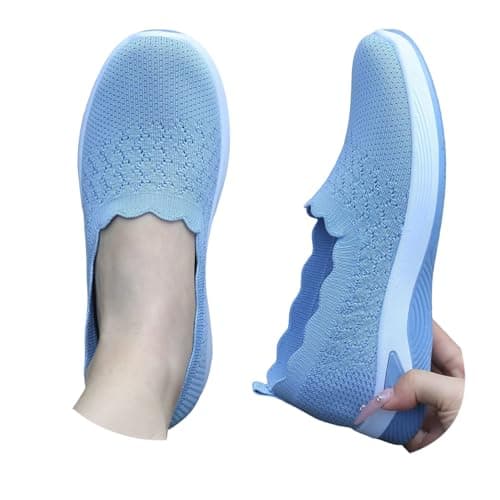 Womens Slip On Trainers Comfortable Walking Shoes Casual Sneakers — view 2