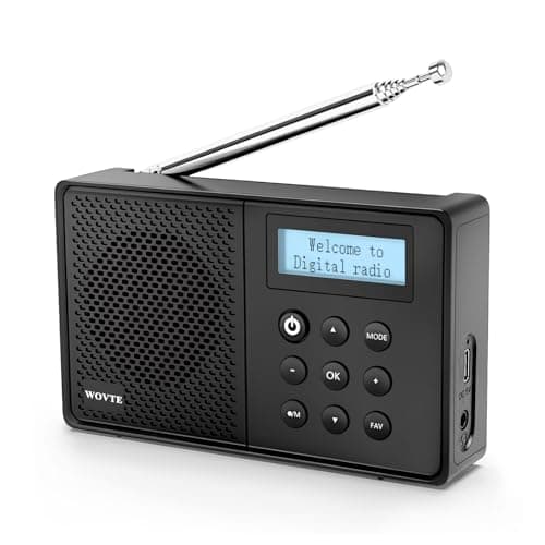 DAB Radio Portable, WOVTE DAB+ Digital Radio Rechargeable FM Radio