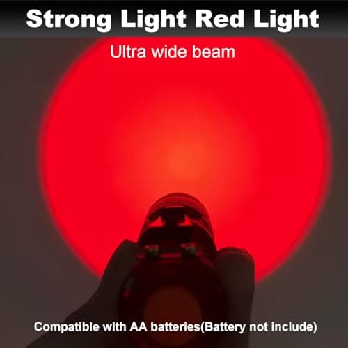 Vryth 2 Pack LED Red Light Torch Three Mode Flashlight Scalable Red Night — view 5