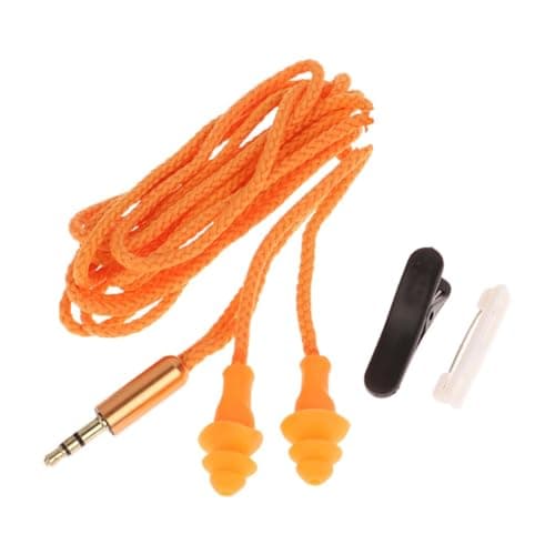 Teruyol Earplugs, 3.5 Mm Headphones, Work Headphones, Travel Headphones, Yellow 70cm