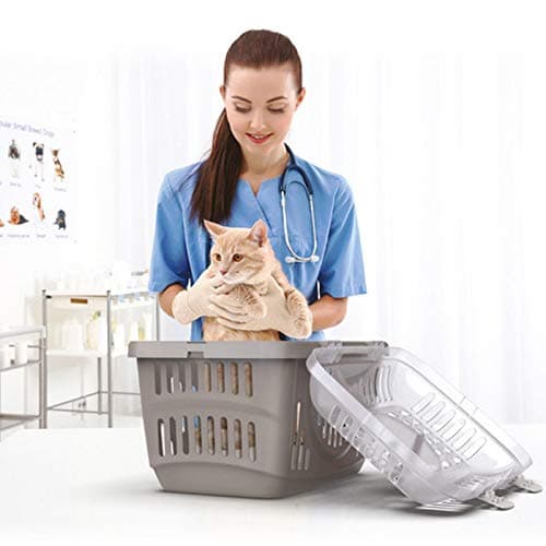 CAT CENTRE Blue Pet Carrier, Top Entry, Dog Cat Puppy, Travel Kennel — view 3