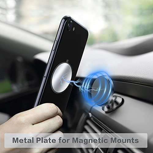 WONLIVE Metal Mount Plate for Magnetic Phone Car Holder, Car Magnet Sticker — view 2
