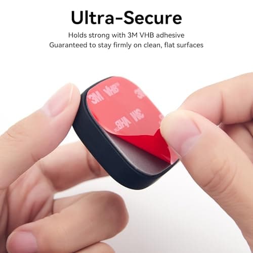 2 Pack for Tile Life360 Mate 2024/2022 Bluetooth Tracker Adhesive Mount, Silicone Waterproof Case with 3M Adhesive Sticker Stick on Car/Bike/Luggage, Hidden Tile Mate Full Protective Holder Anti-Lost — view 2